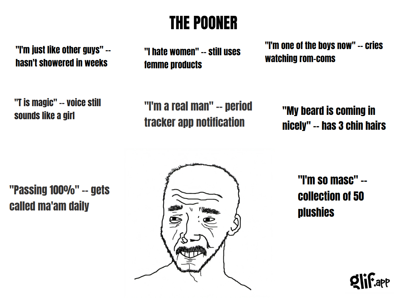 Output for the Glif "WOJAK MEME GENERATOR"
