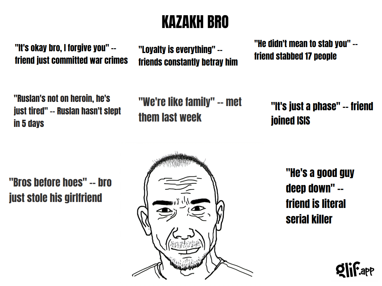 Output for the Glif "WOJAK MEME GENERATOR"
