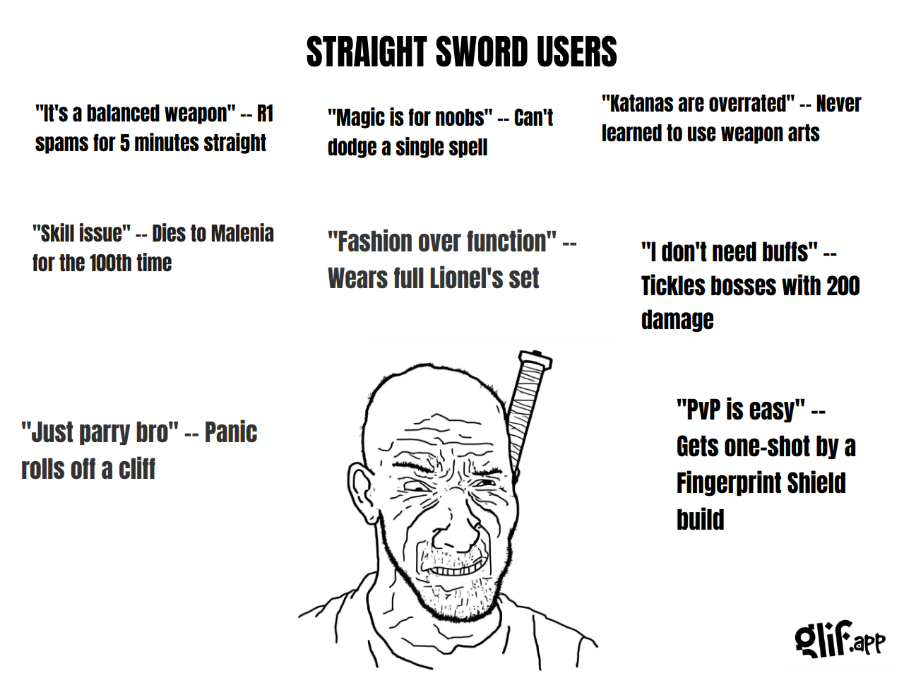 Output for the Glif "WOJAK MEME GENERATOR"