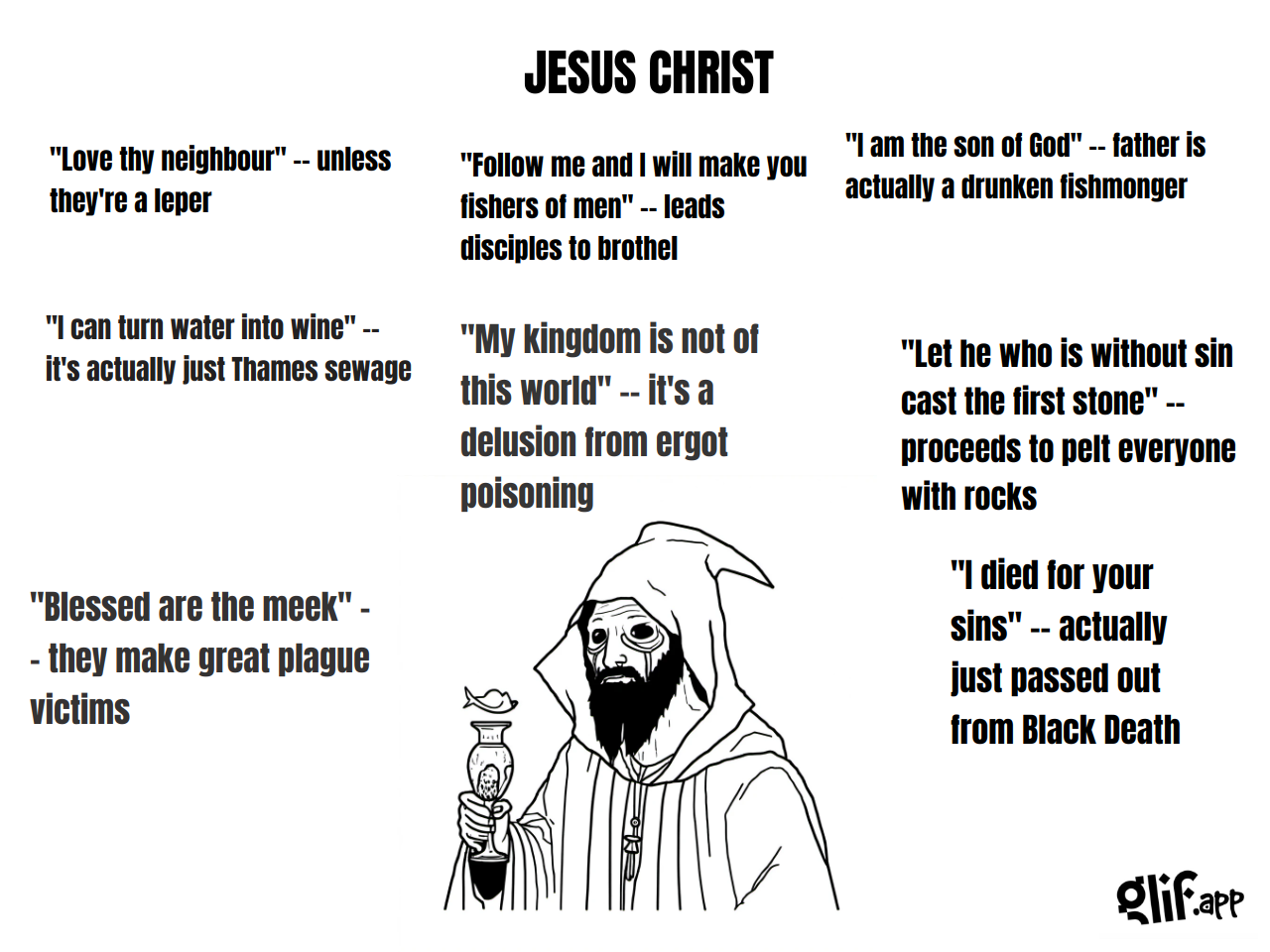 Output for the Glif "WOJAK MEME GENERATOR"