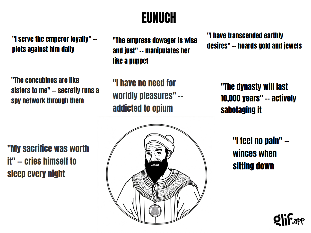 Output for the Glif "WOJAK MEME GENERATOR"