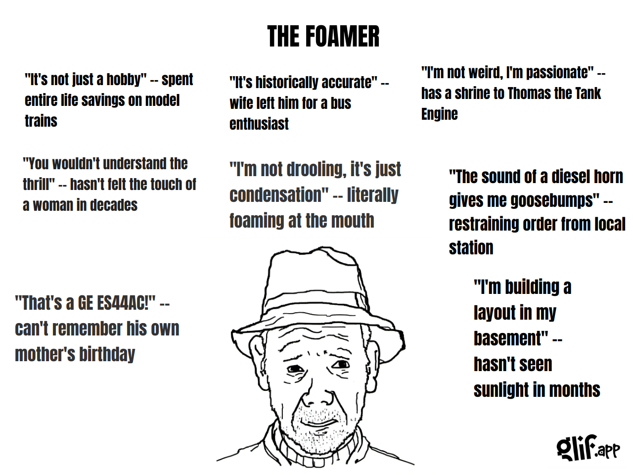Output for the Glif "WOJAK MEME GENERATOR"
