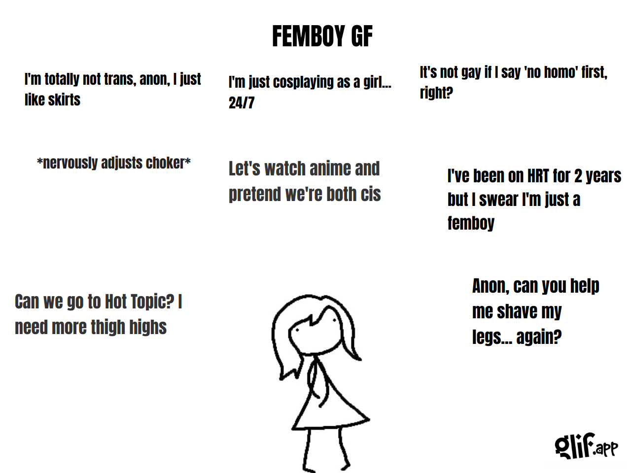 Output for the Glif "(blank) GF meme generator"