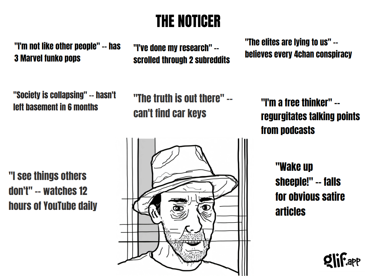Output for the Glif "WOJAK MEME GENERATOR"