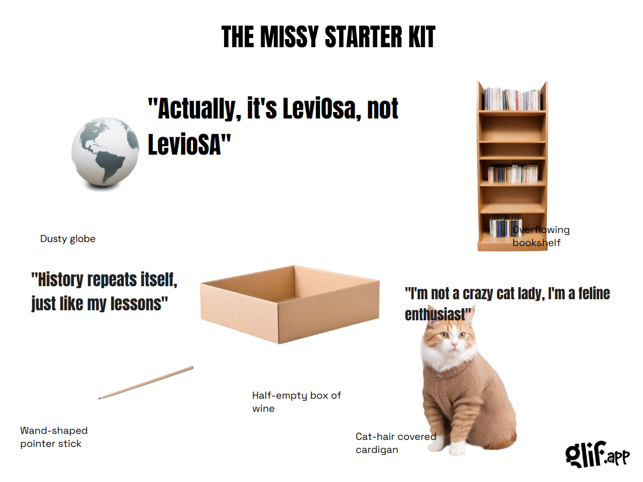 Output for the Glif "STARTER KIT MEME"