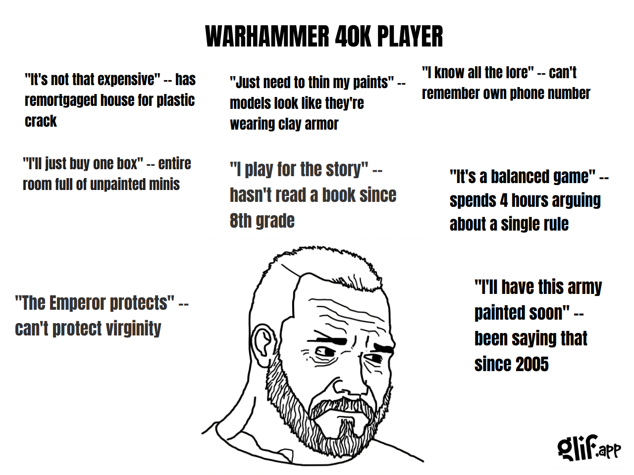 meme glif - V.H's run of WOJAK MEME GENERATOR