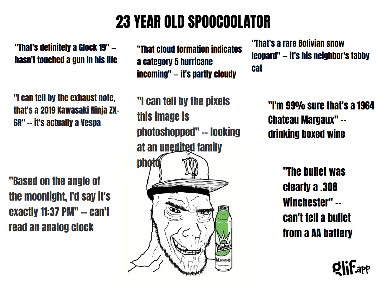 Output for the Glif "WOJAK MEME GENERATOR"