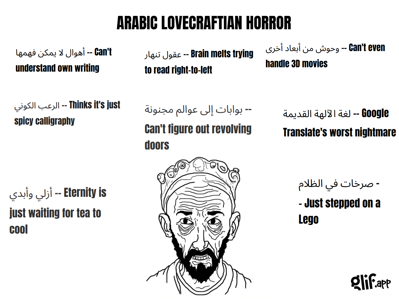 Output for the Glif "WOJAK MEME GENERATOR"