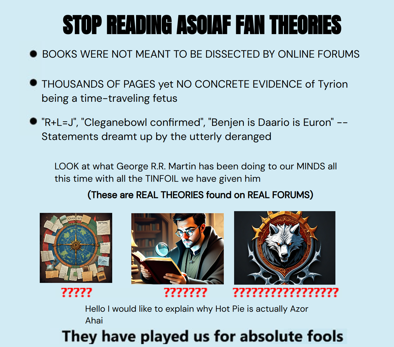 Output for the Glif "STOP DOING MATH meme generator"