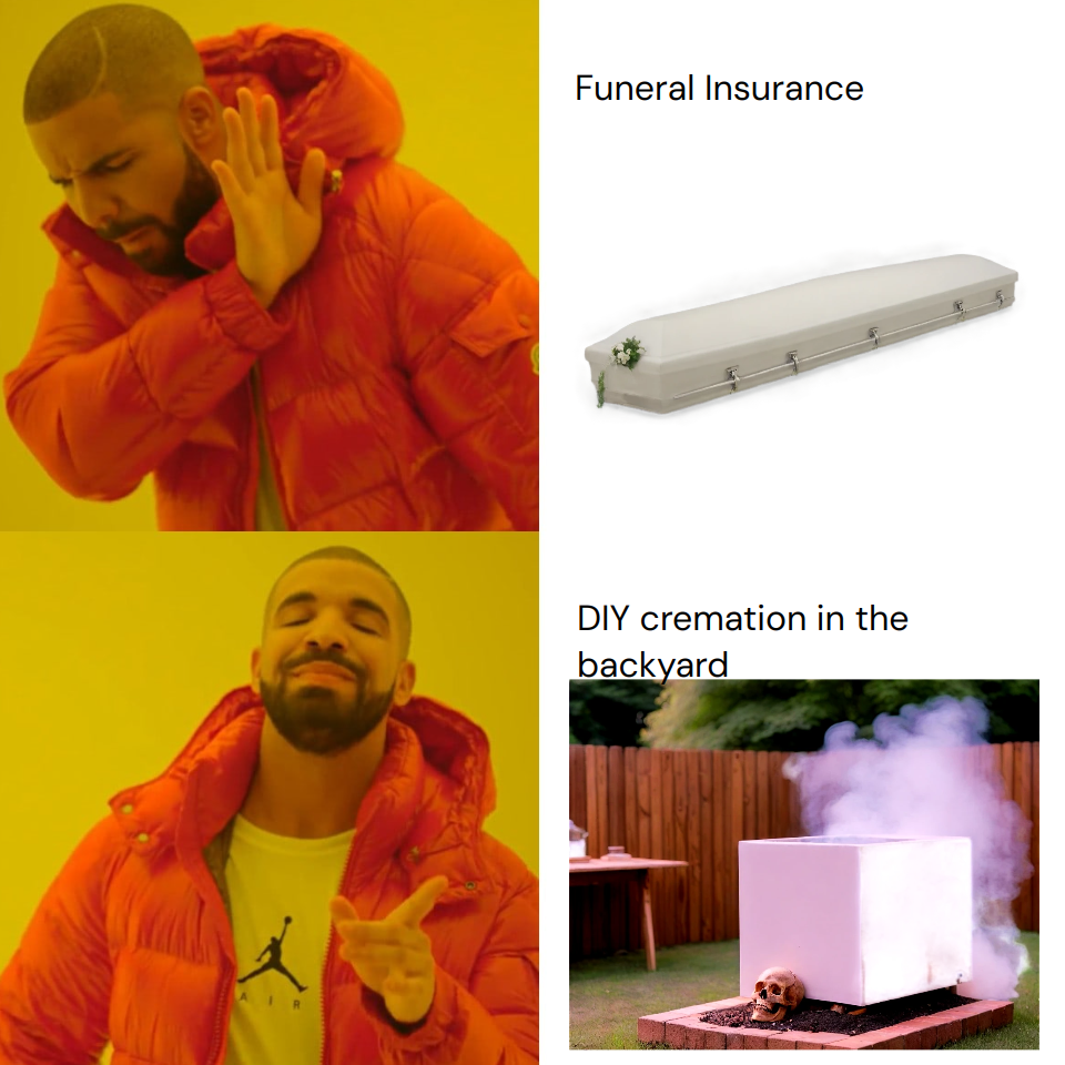 Output for the Glif "Drake hotline bling with pictures meme generator"
