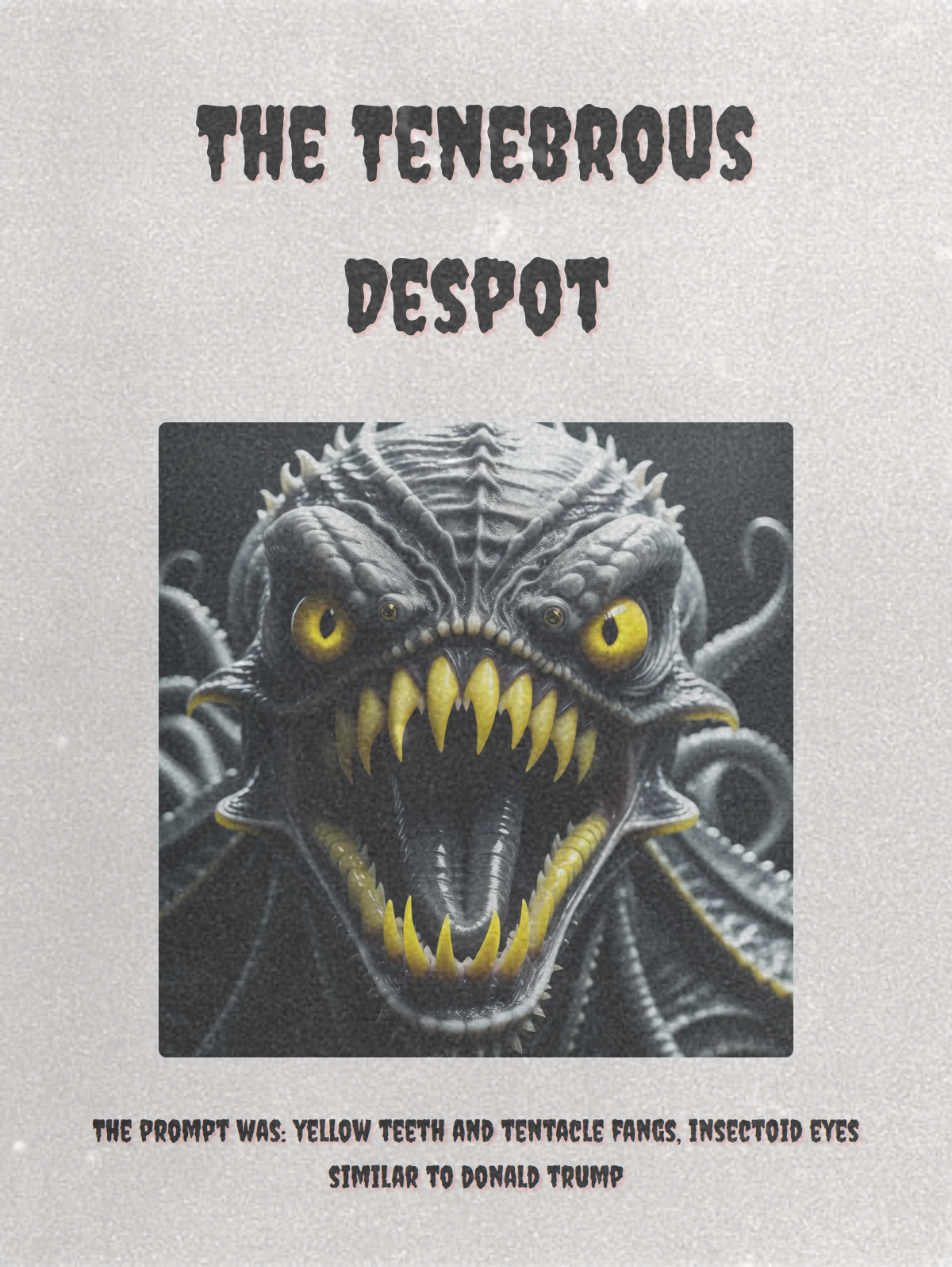 Output for the Glif "Monster Designer"
