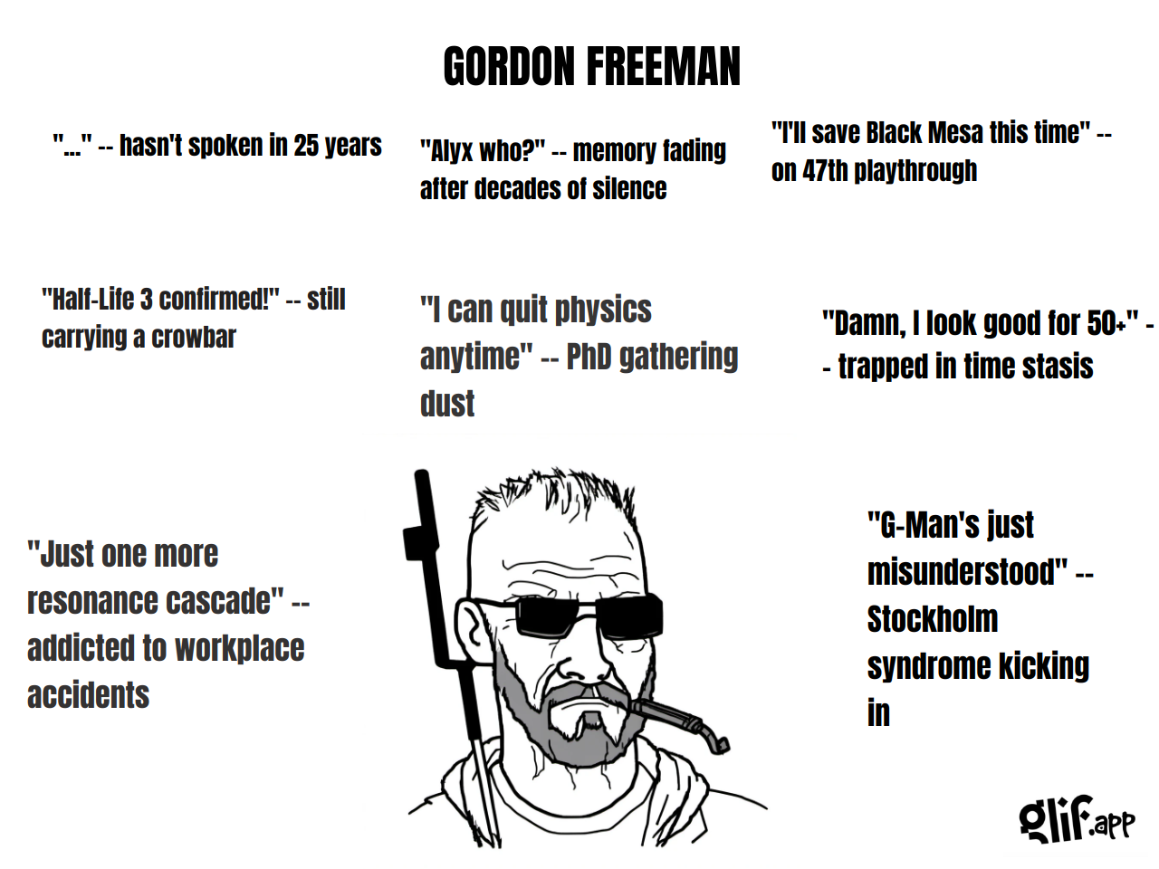 Output for the Glif "WOJAK MEME GENERATOR"