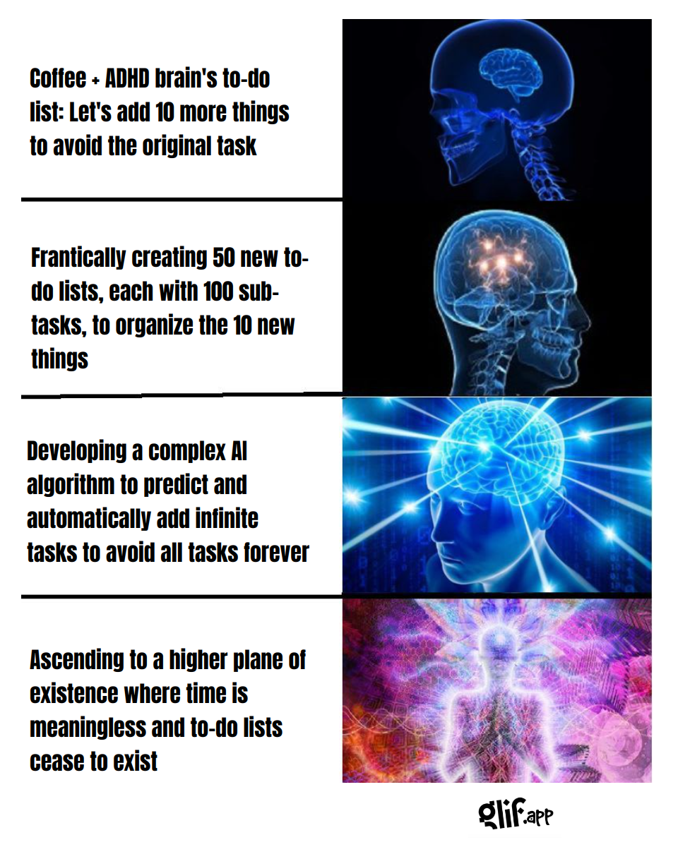 Output for the Glif "Galaxy Brain Meme Generator BROKEN"