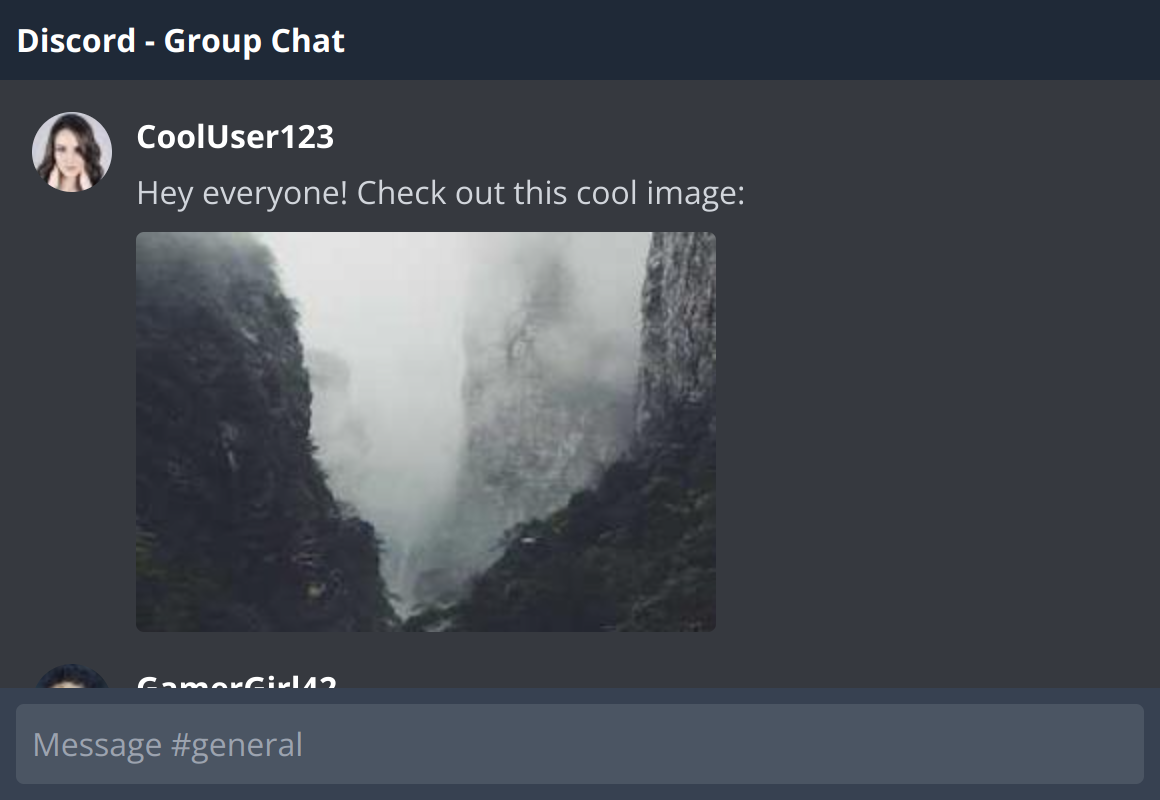 Output for the Glif "discord thread chat screenshot generator (mobile version)"