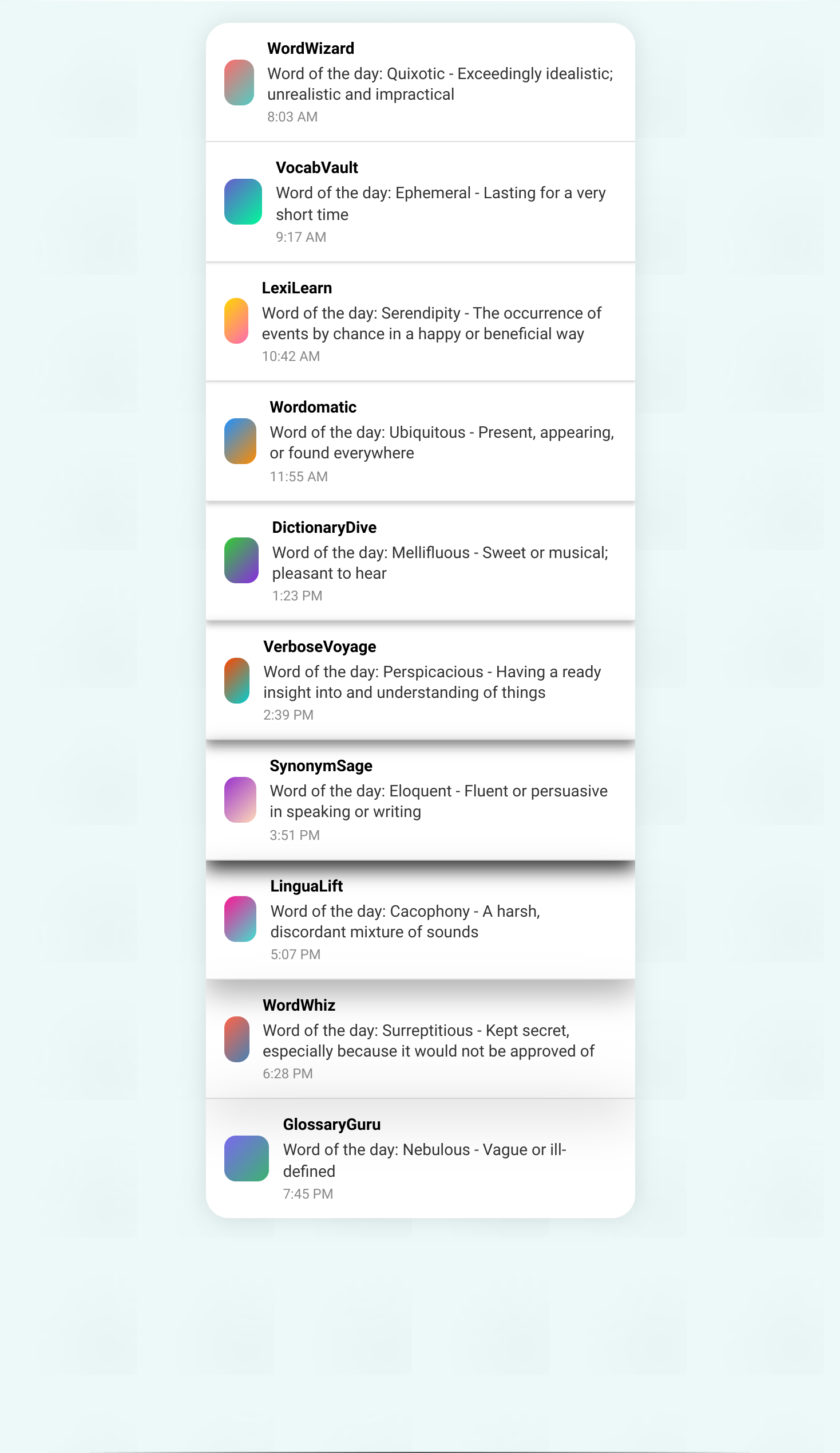 Output for the Glif "inter-dimensional phone alerts  [HTML]"
