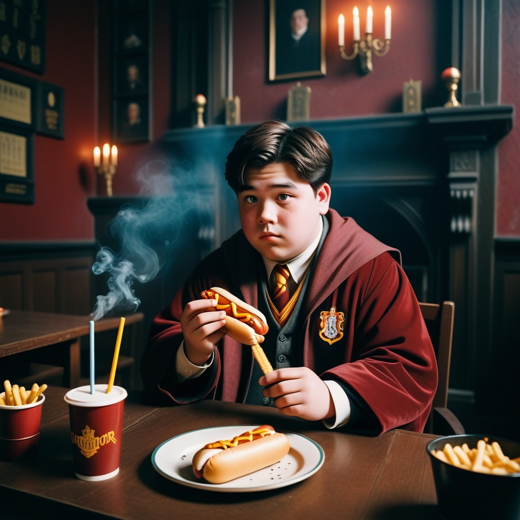 Output for the Glif "Wizarding World character generator"