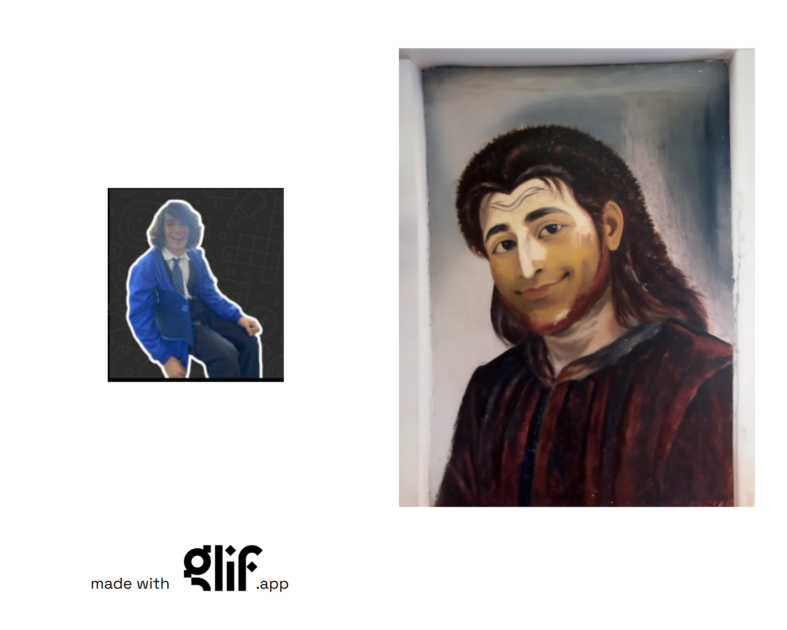 Output for the Glif "Potato Jesus Yourself!"