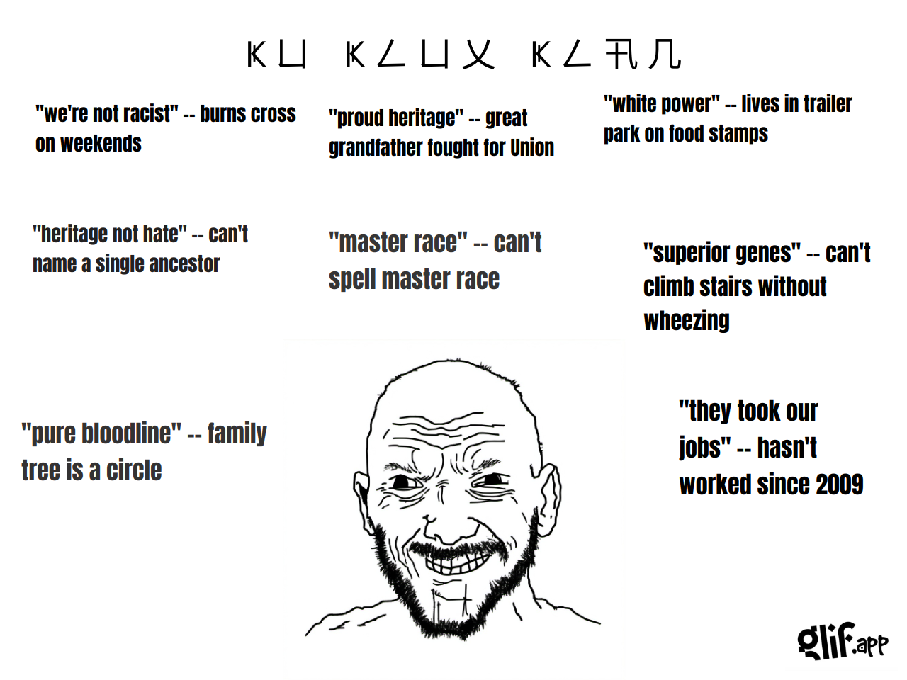 Output for the Glif "WOJAK MEME GENERATOR Fixed"