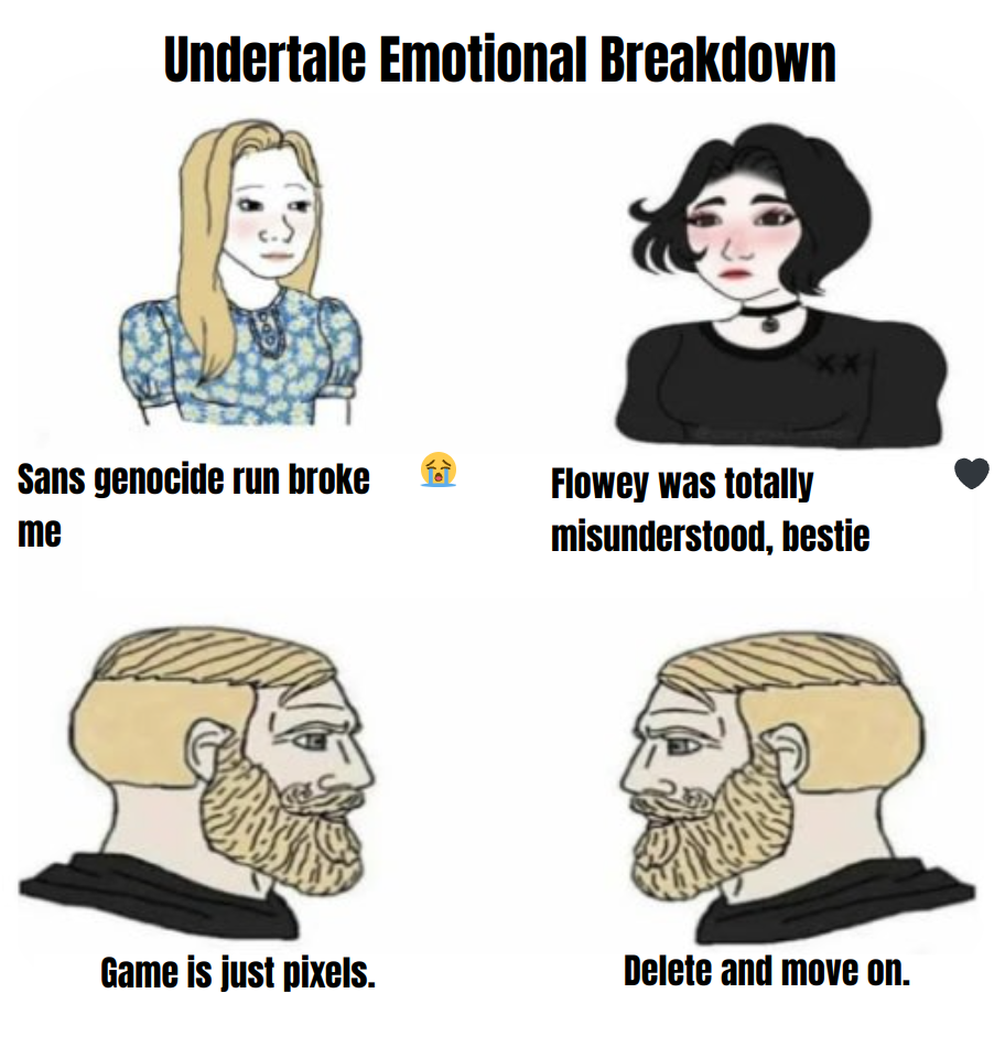 Output for the Glif "Nordic Gamer Trad Doomer Girl Meme"
