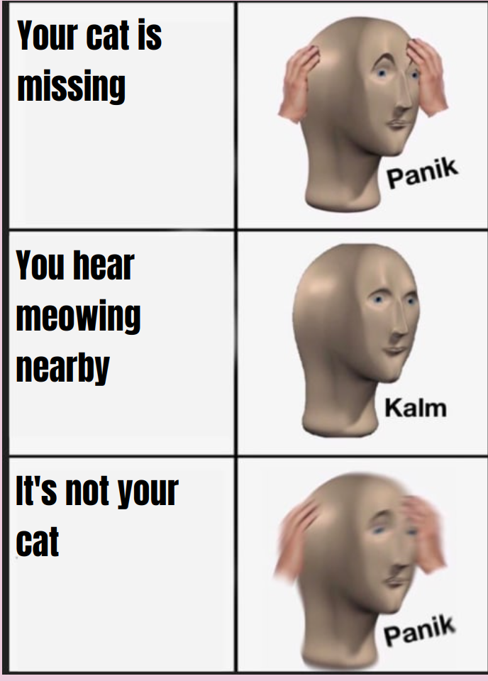 Output for the Glif "Panik Kalm Meme Generator"