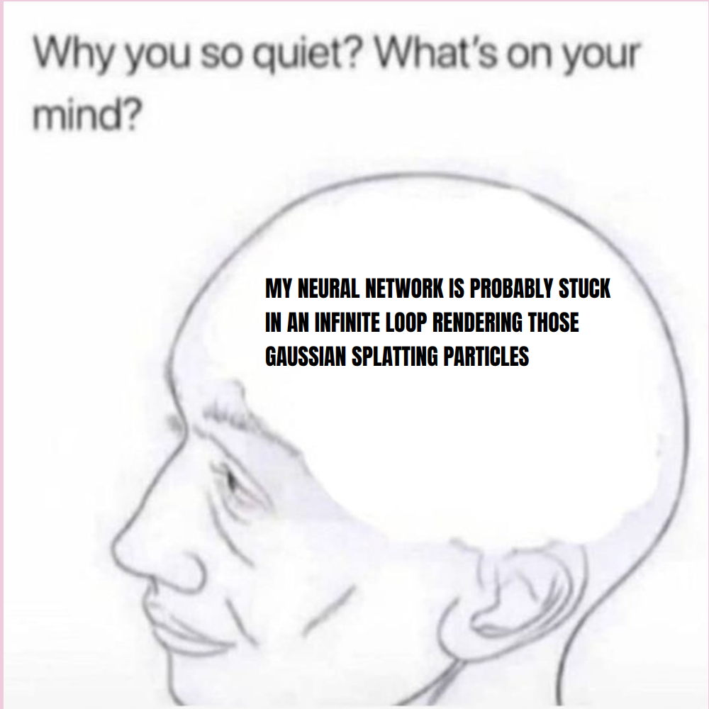 Output for the Glif "Why You so Quiet ? 🧠 - Meme Generator"