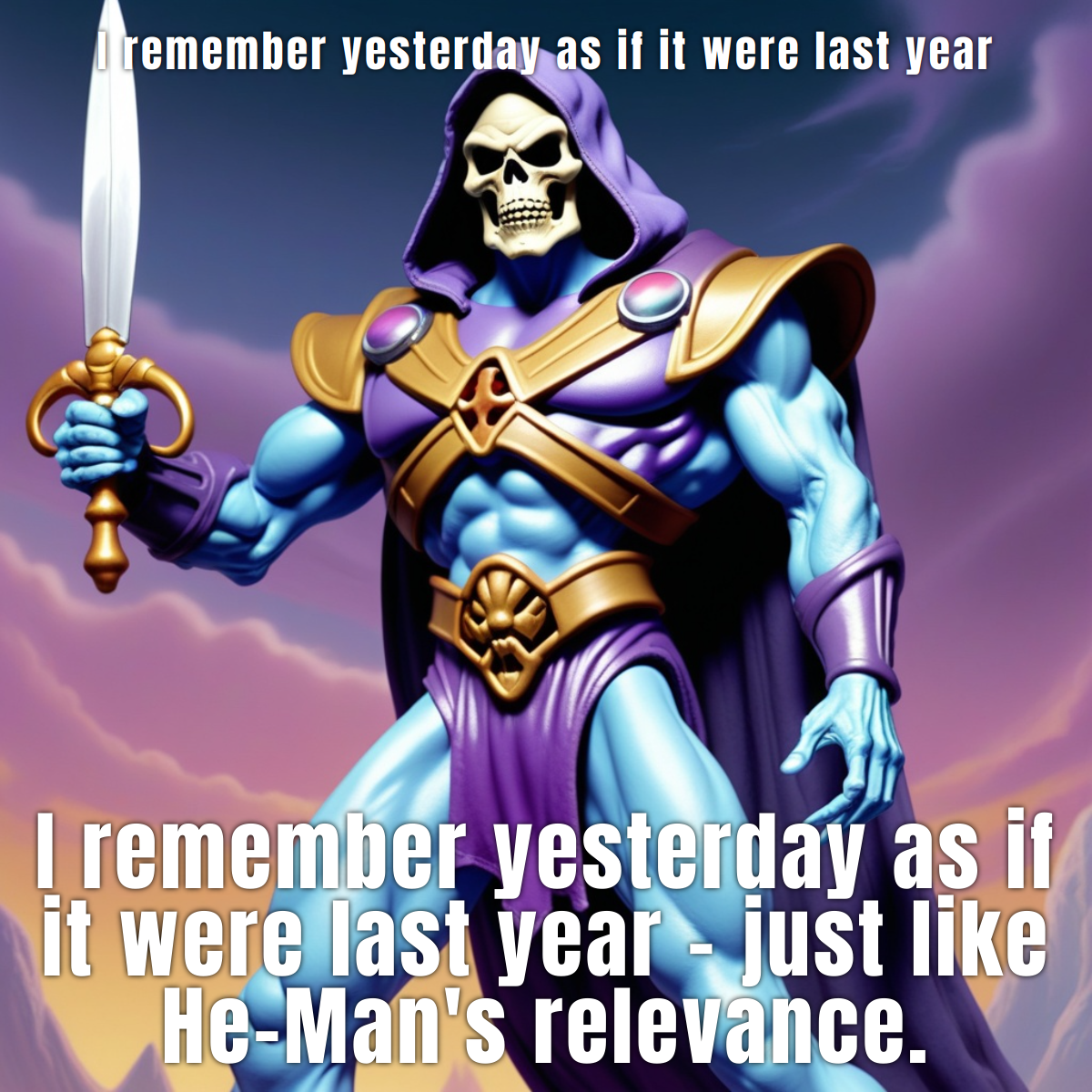 Output for the Glif "Skeletor jokes"