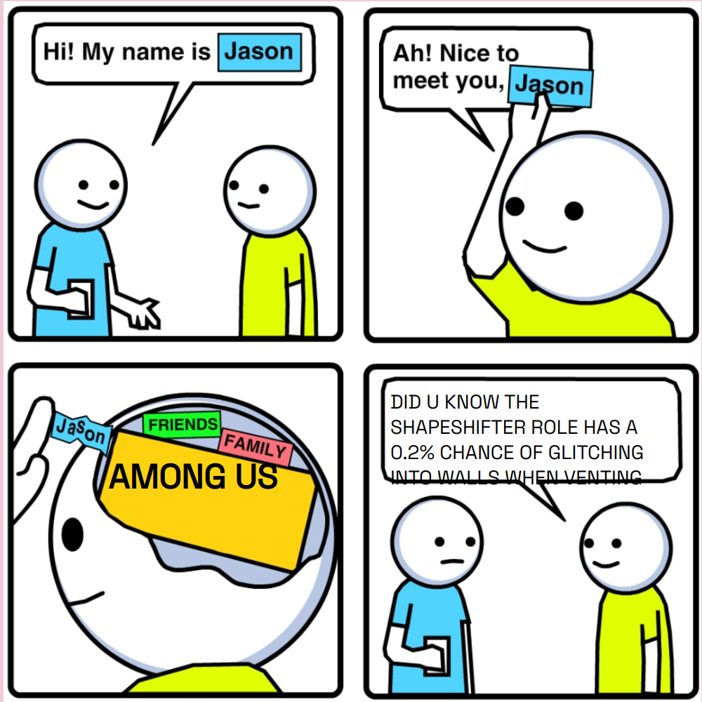 Output for the Glif "Hi My Name is Jason 🗨️ - Meme Generator"