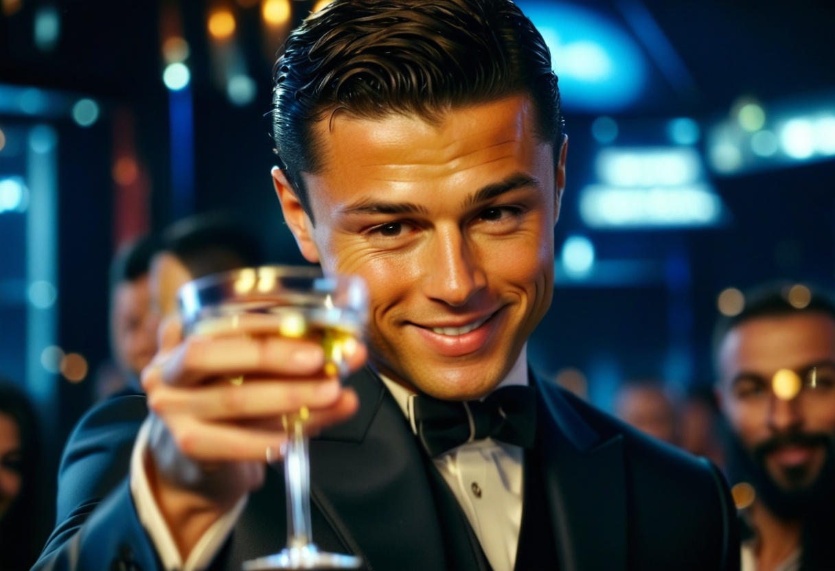 Output for the Glif "Leo DiCaprio Toast Meme Anyone"