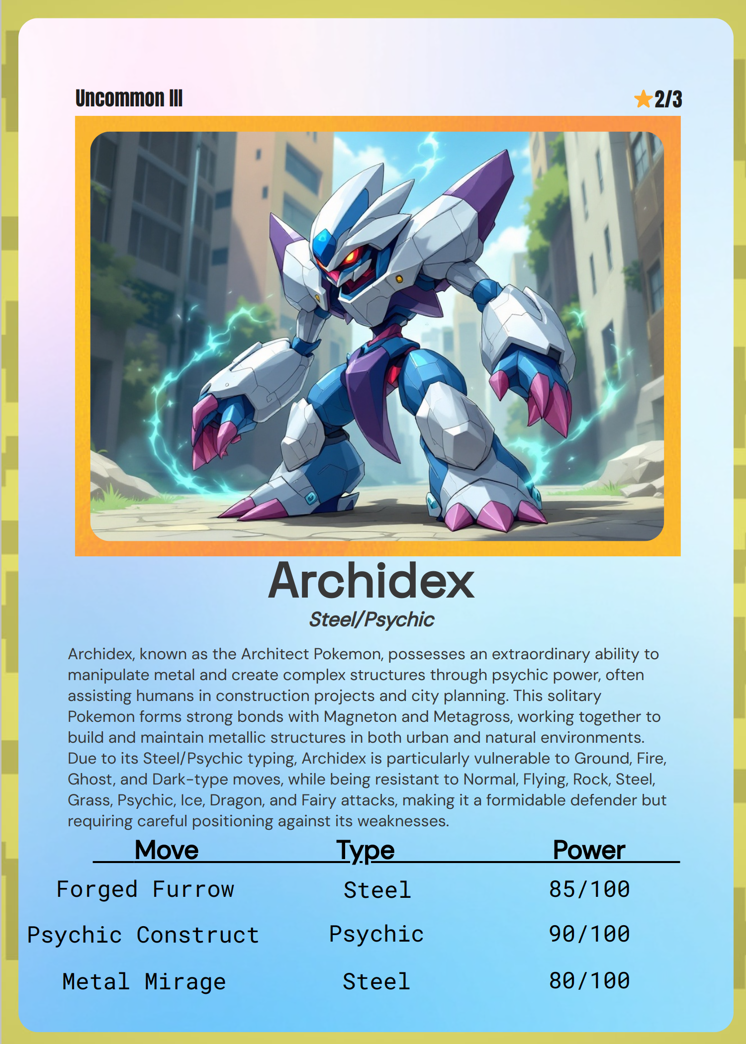 Output for the Glif "⚡Pokémon Card Creator⚡"