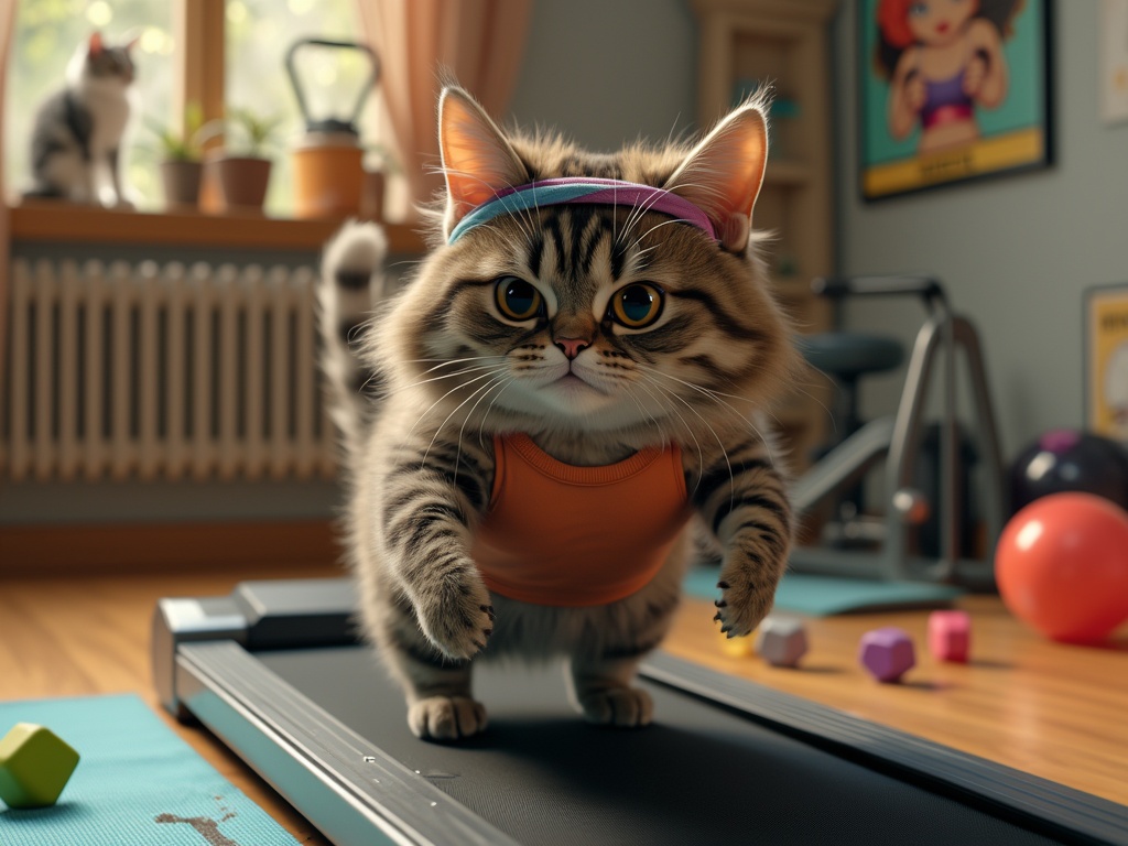 Output for the Glif "AI Cat Test"