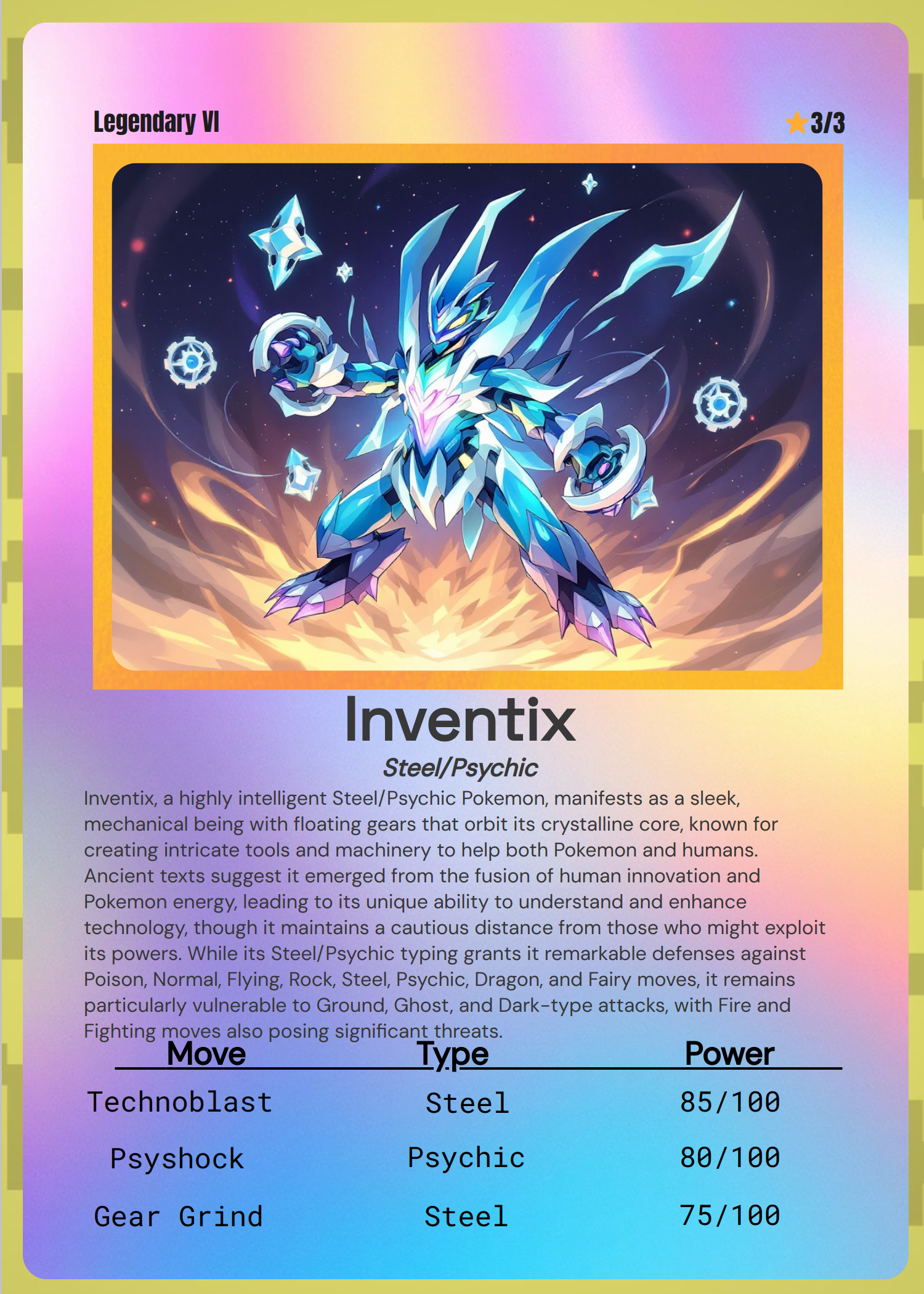 Output for the Glif "⚡Pokémon Card Creator⚡"
