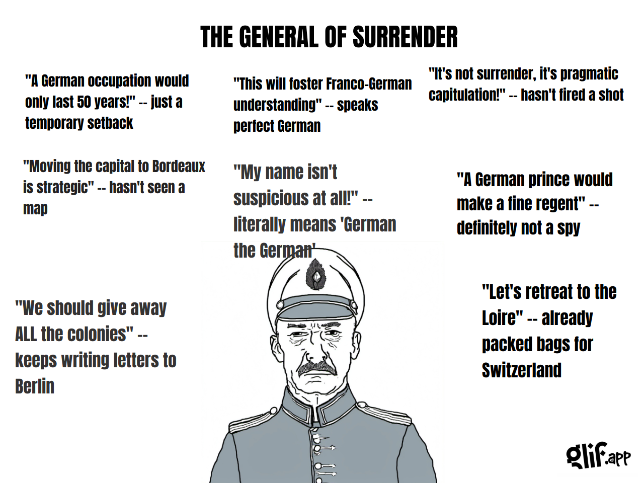 Output for the Glif "WOJAK MEME GENERATOR"