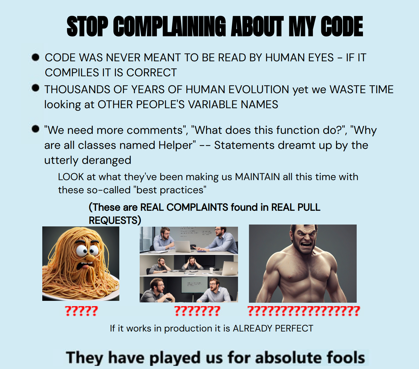 Output for the Glif "STOP DOING MATH meme generator"