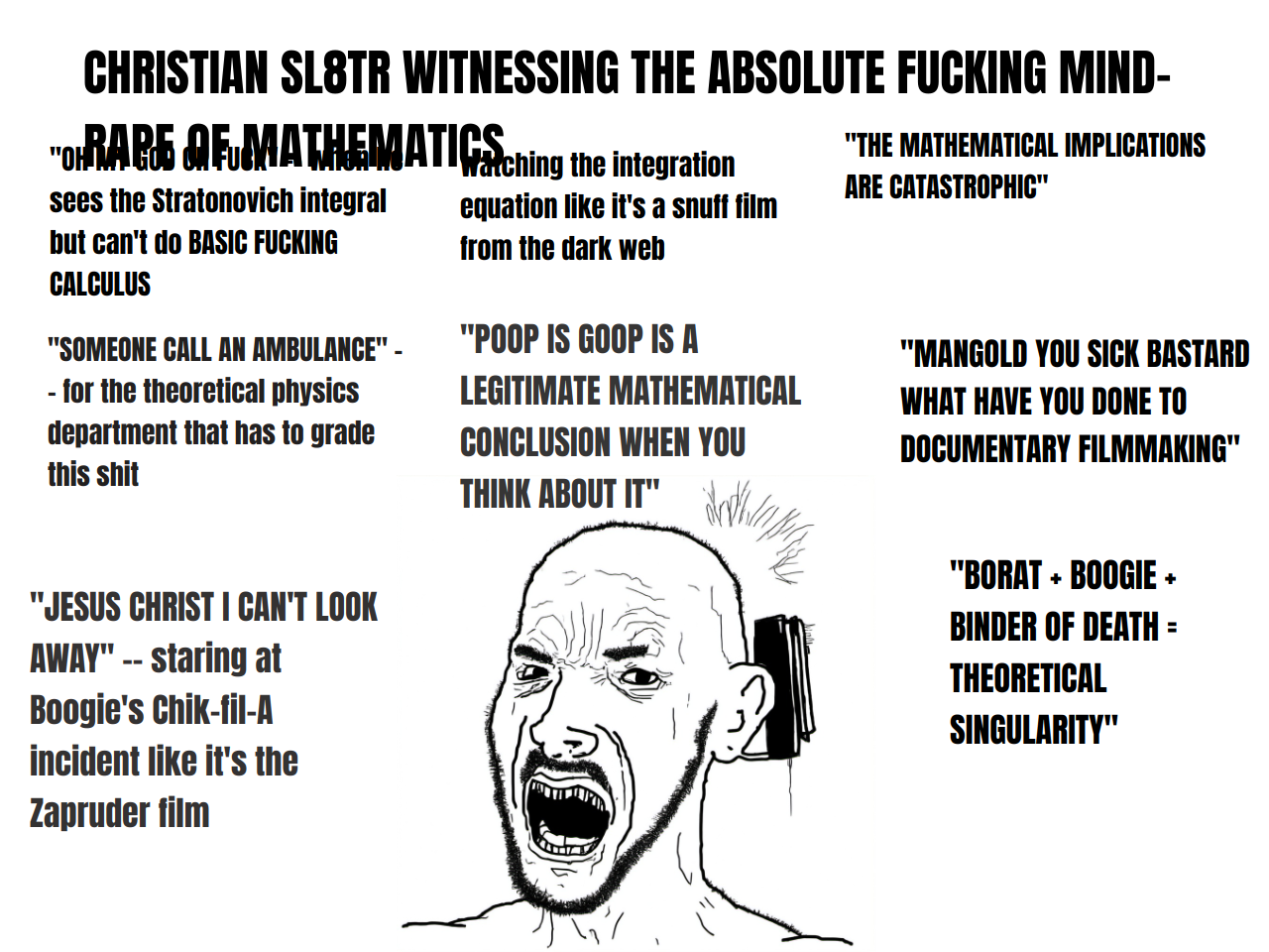 Output for the Glif "UNHINGED WOJAK MEME GENERATOR (remix)"