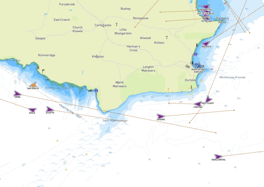 Tether global AIS vessel traffic layer