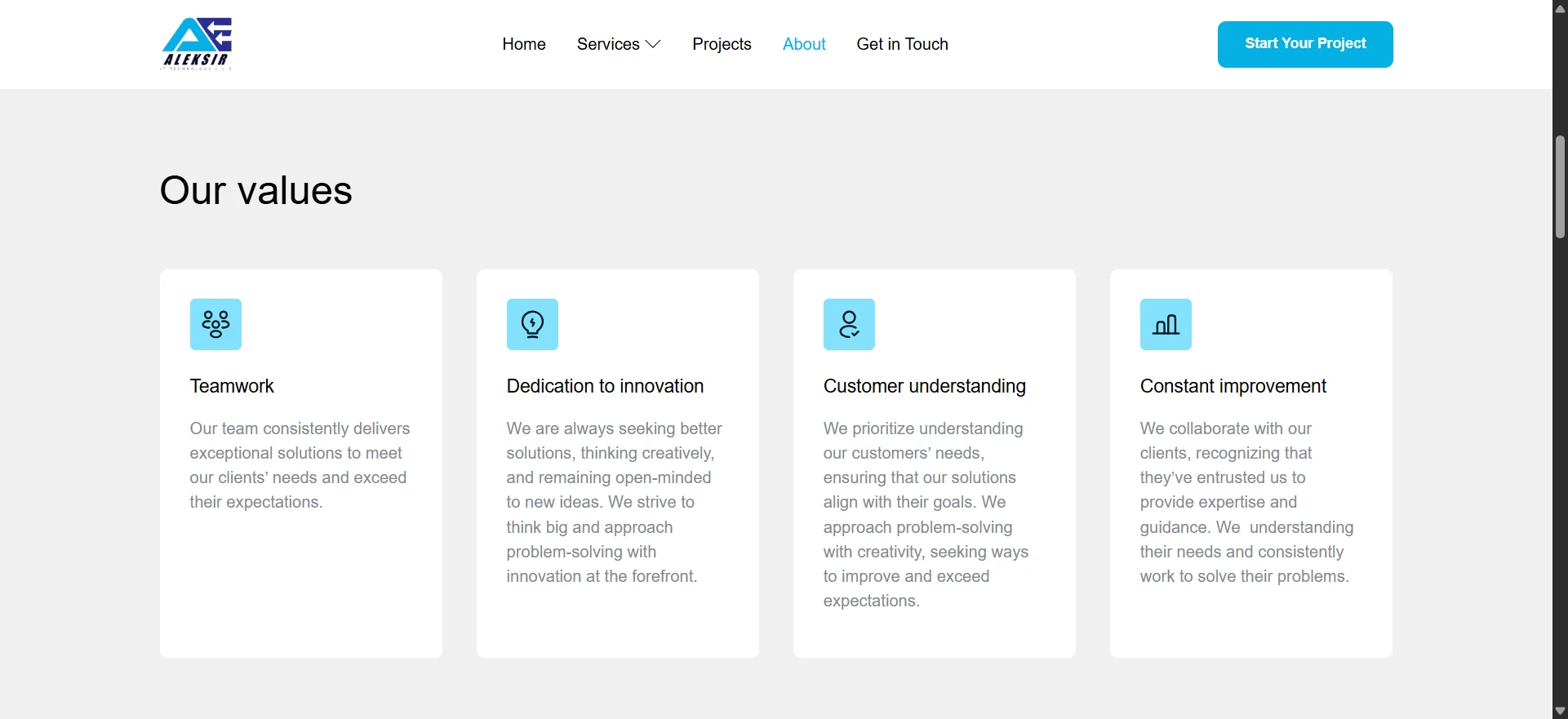 Desktop Screenshot for Aleksir IT Solutions