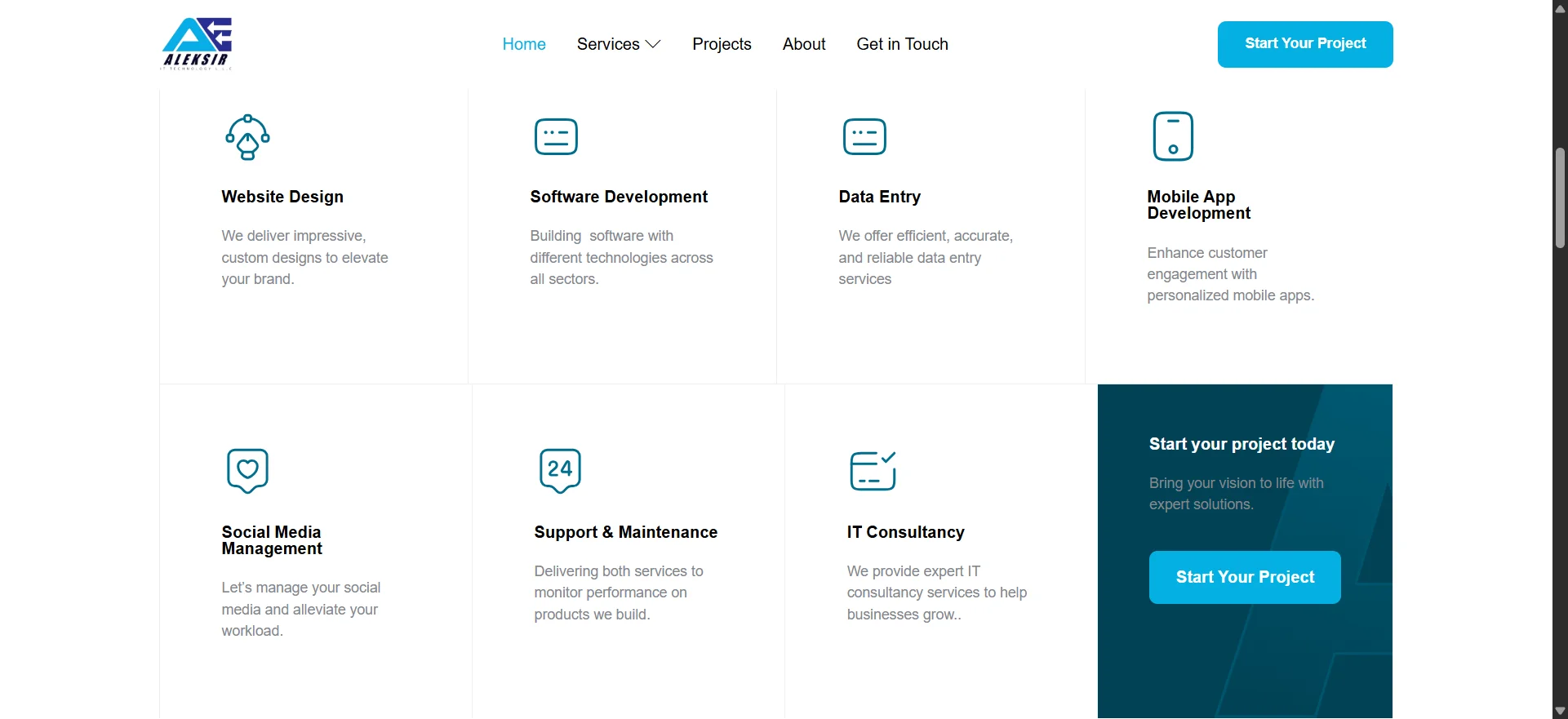 Desktop Screenshot for Aleksir IT Solutions