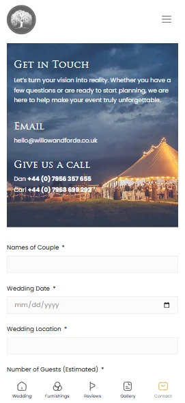 Mobile Screenshot for Willow & Forde