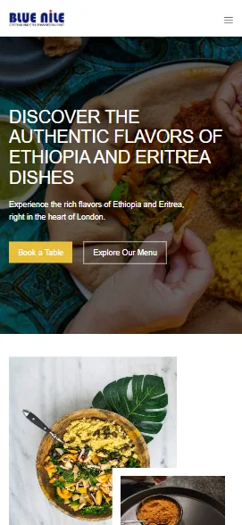 Mobile Screenshot for Blue Nile Ethiopian Restaurant
