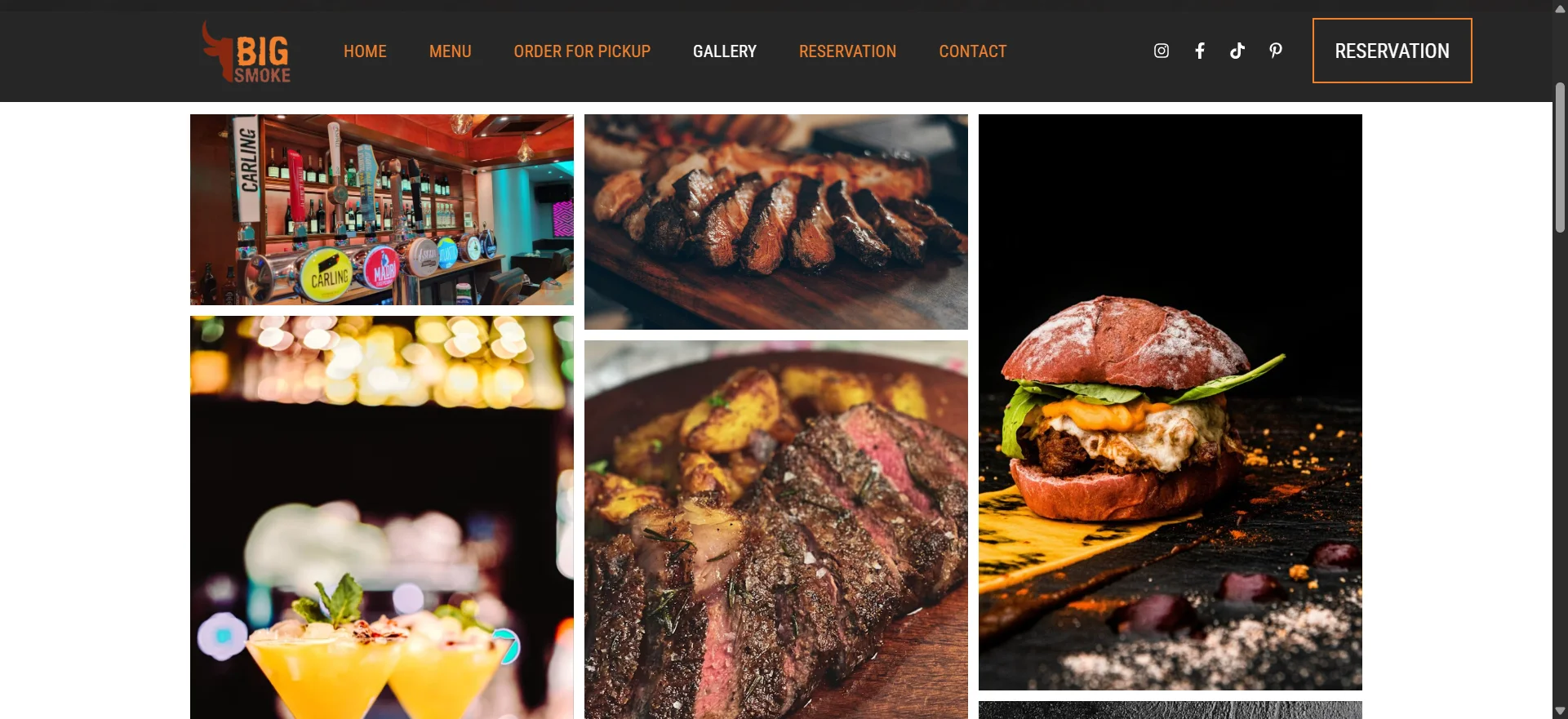 Desktop Screenshot for Big Smoke Bar