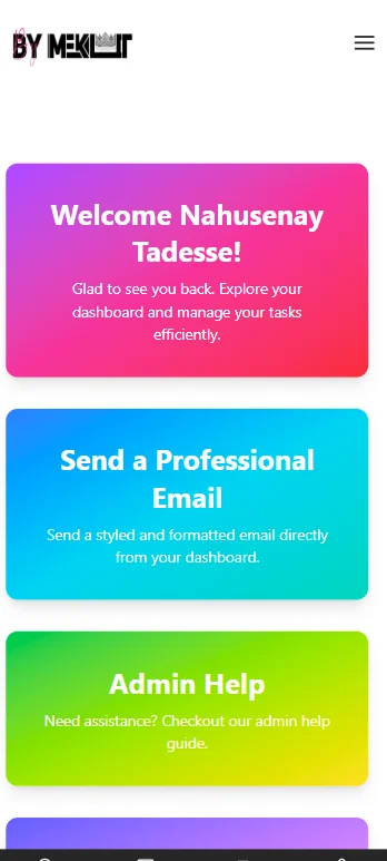 Mobile Screenshot for ByMeklit Help