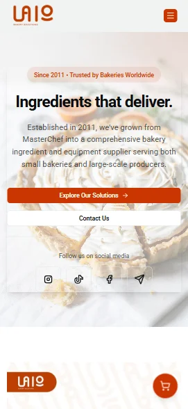 Mobile Screenshot for Lalo Bakery Solutions