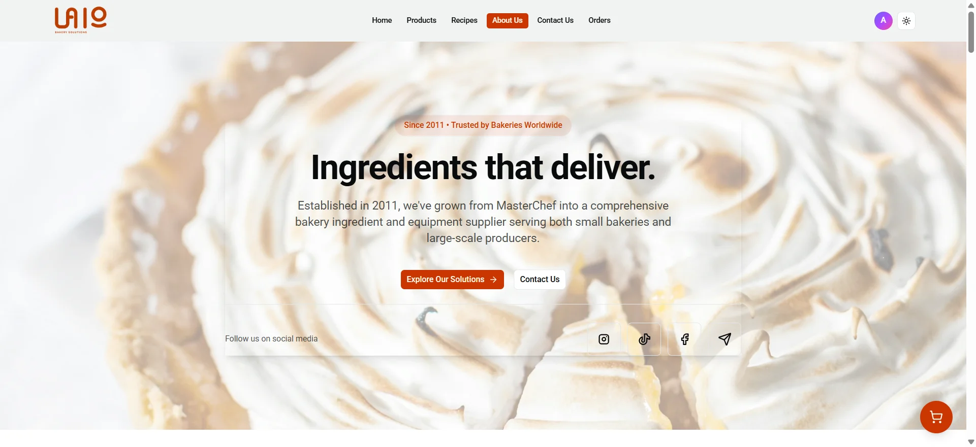 Desktop Screenshot for Lalo Bakery Solutions