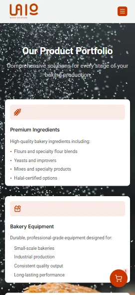 Mobile Screenshot for Lalo Bakery Solutions