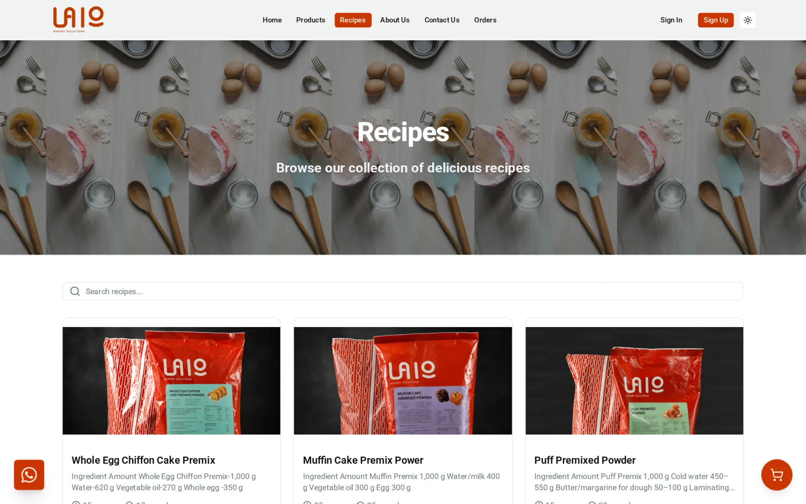 The recipe library