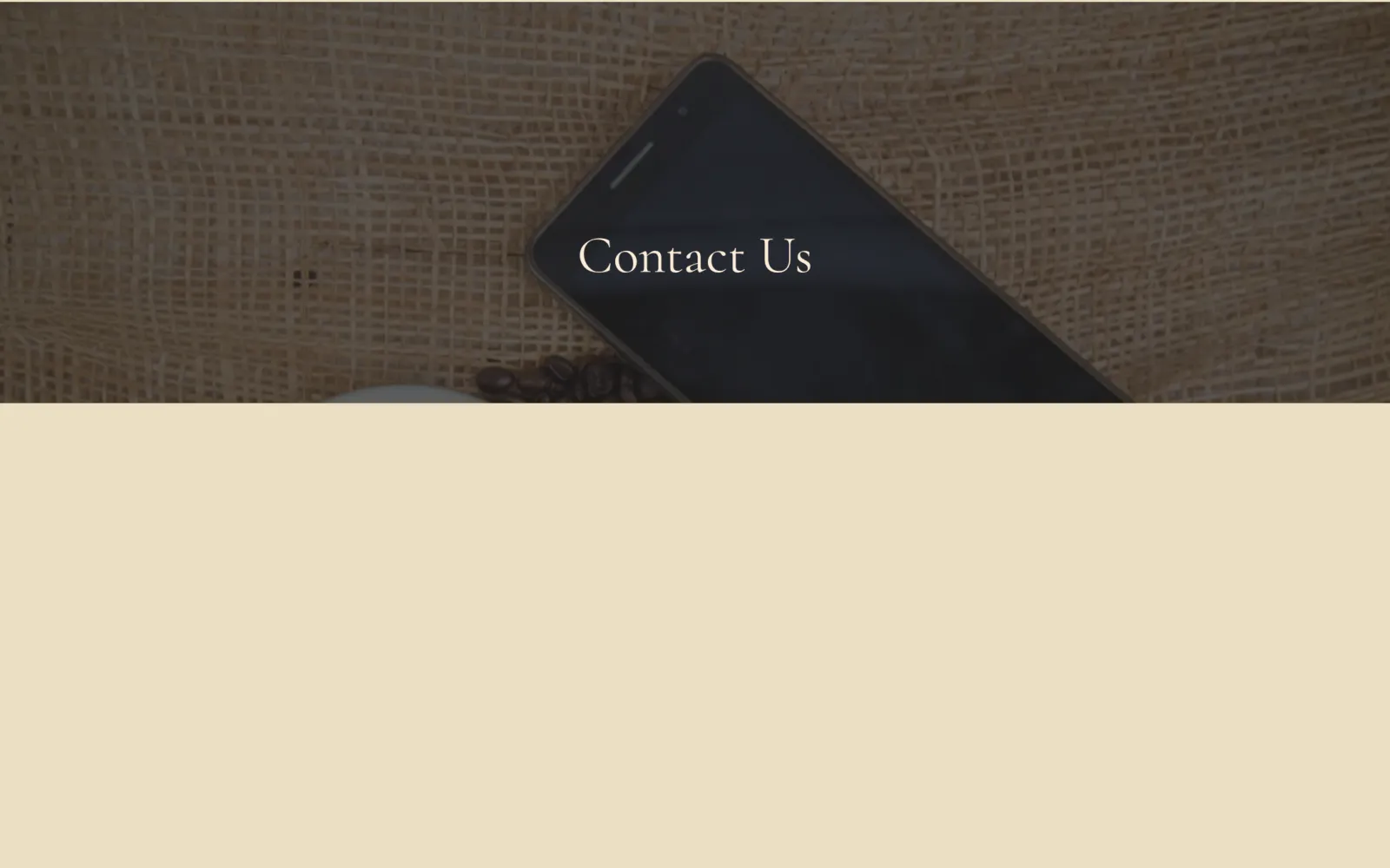 The contact page