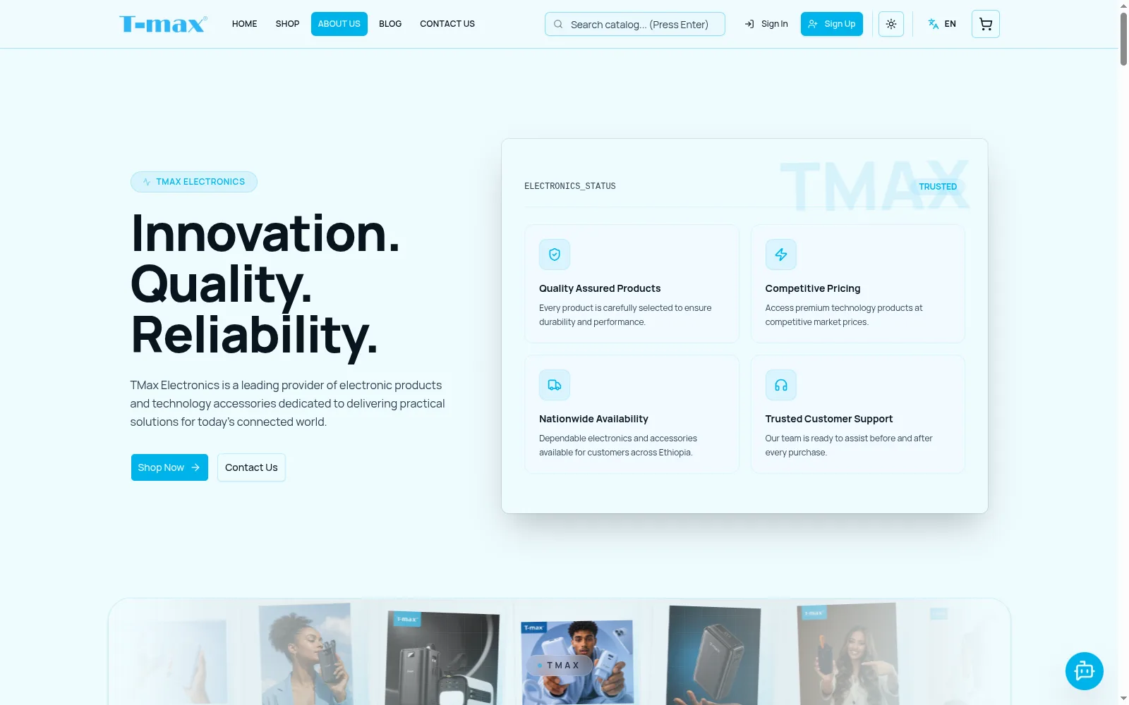 TMax Electronics about page
