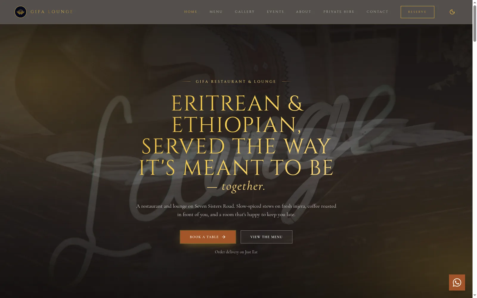 Gifa Restaurant and Lounge home page