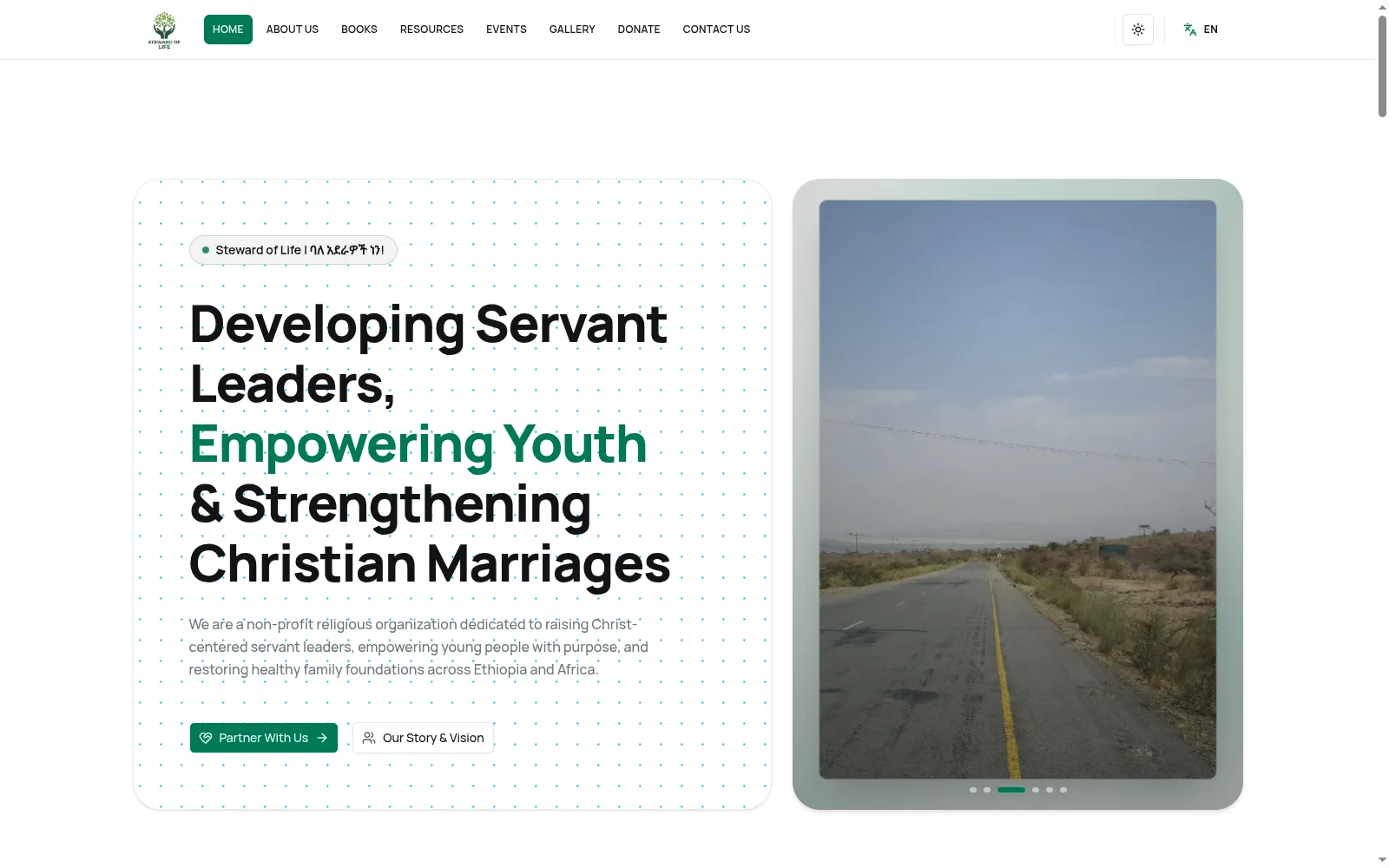 Steward of Life home page