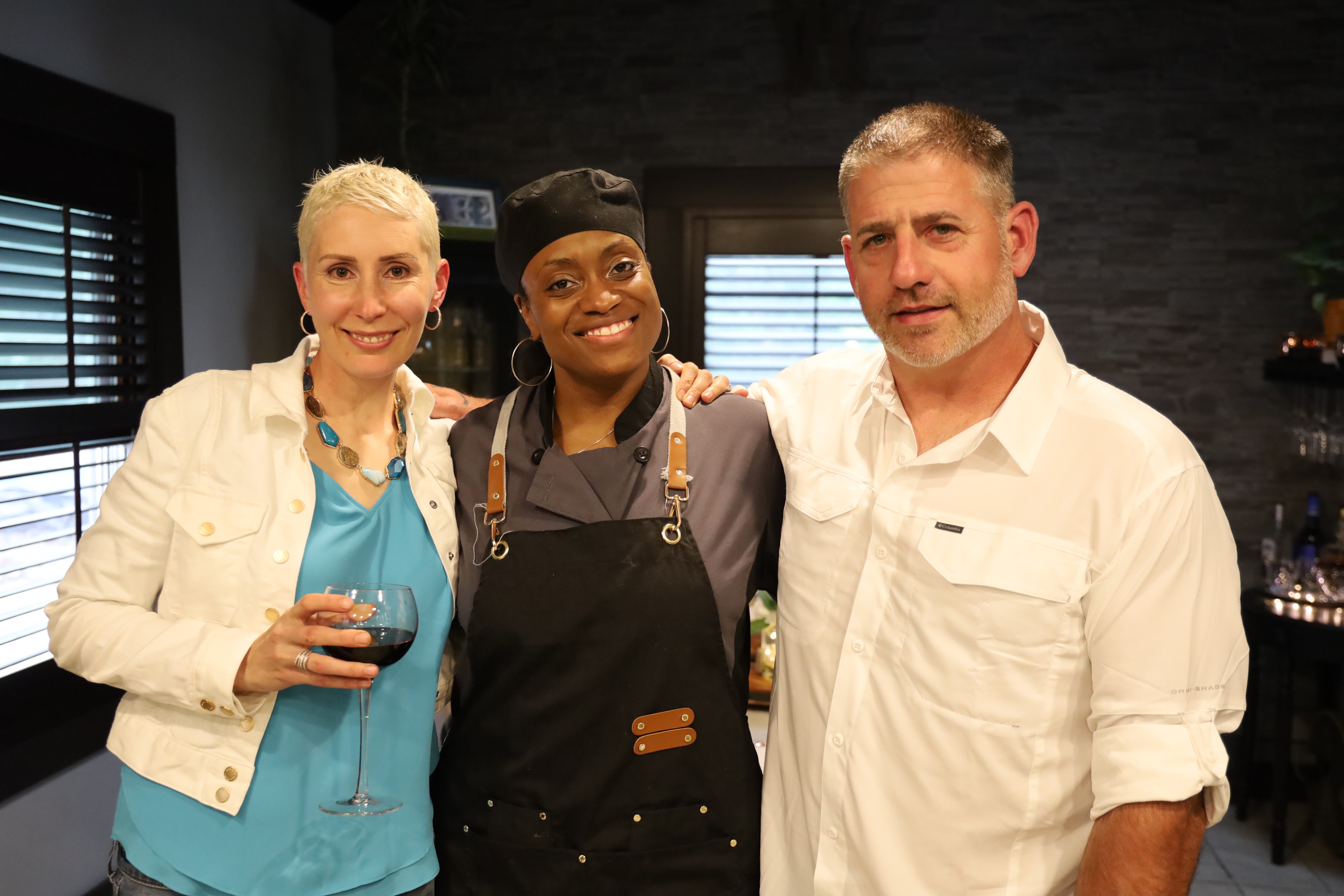 Chef Sabrina with happy clients